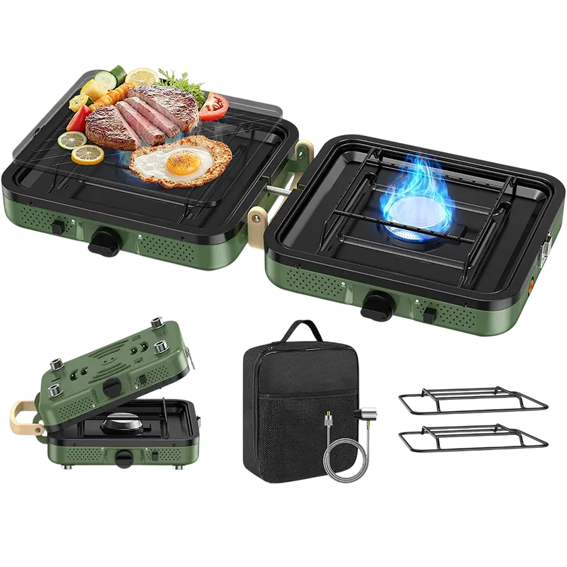 2-Burner Portable Camping Stove